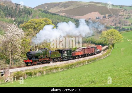 Un gala à vapeur sur le chemin de fer de Llangollen Banque D'Images