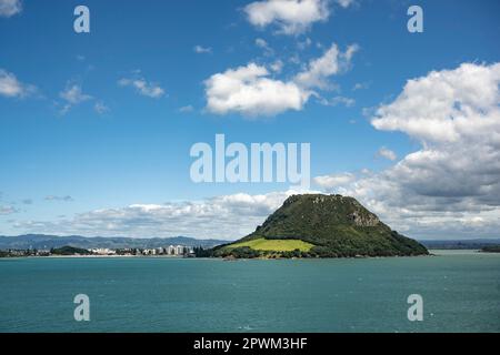 Tauranga est une ville côtière de la région de la baie de Plenty et la cinquième ville la plus peuplée de Nouvelle-Zélande. Il est connu pour ses plages, y compris la fa Banque D'Images