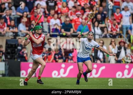 30 avril 2023, Cork, Irlande - Munster Senior Hurling Championship entre Cork et Waterford à Pairc UI Chaoimh Banque D'Images