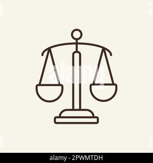 Icône de ligne d'échelle Illustration de Vecteur