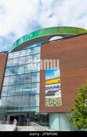 Bâtiment moderne de l'ARoS Aarhus Kunstmuseum, l'un des musées les plus populaires du pays - Aarhus, Danemark. Banque D'Images