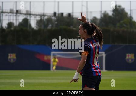 ARI Mingueza - FC Barcelona B Femenino 3-2 RCDEspanyol Femenino Banque D'Images