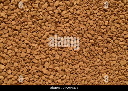 Arrière-plan instantané de texture grains de café. Vue de dessus. Banque D'Images