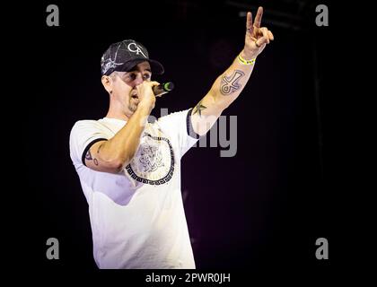 East 17, main Stage, Poptasia Festival, Gloucester Park, Basildon, Essex © Clarissa Debenham (Photographie sans film) / Alay Banque D'Images