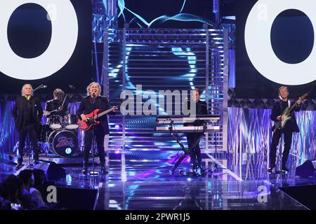 Rome, Italie. 28th avril 2023. Rome, Rai ex chers studios, émission de télévision "les meilleures années". Photo: Pooh Credit: Agence de photo indépendante/Alamy Live News Banque D'Images