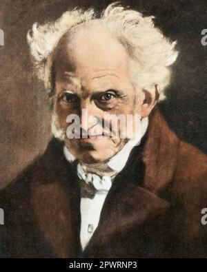 Portrait d'Arthur Schopenhauer Banque D'Images