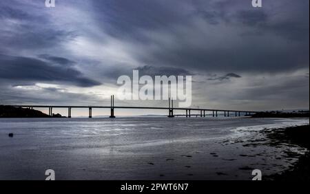 Inverness en Écosse, se trouve au-dessus du pont Kessock et de la rivière Beauly Firth Banque D'Images