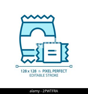 Icône de couleur RVB bleu Perfect pixel Illustration de Vecteur