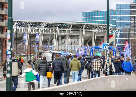 Oslo, Norvège, 1st mai 2023. Arène Intility avant le match entre Vålerenga et Lillestrøm. Credit: Frode Arnesen/Alay Live News Banque D'Images