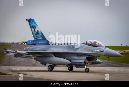 Mouvements rapides de jet pendant l'exercice Cobra Warrior 23-1 à la RAF Waddington Mars 2023. Photos de John Lambeth Banque D'Images