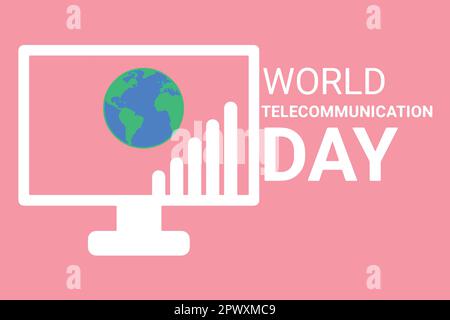 Illustration vectorielle de la Journée mondiale des télécommunications. Convient aux cartes de vœux, affiches et bannières Illustration de Vecteur