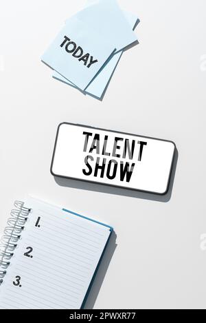 Écriture affichage de texte Talent Show, concept signification Concours des artistes spectacle casting leurs performances Banque D'Images