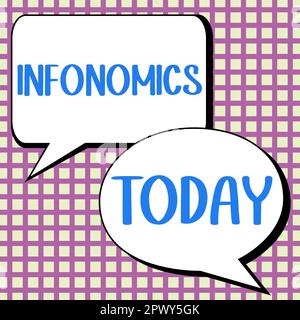 Affiche affichant des informations, image visuelle d'une idée d'entreprise utilisée pour représenter des informations ou des données Banque D'Images