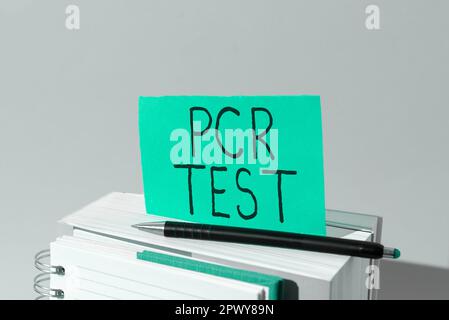 Affichage Conceptuel Pcr Test Business Approach D Tection Qualitative Du G Nome Viral Dans La