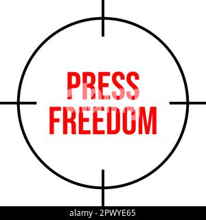 Design pour célébrer la Journée mondiale de la liberté de la presse , 2 mai Illustration de Vecteur