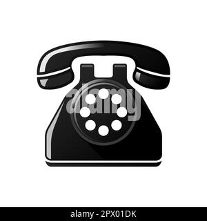 Icône de téléphone vectoriel. Illustration vectorielle isolée sur fond blanc Illustration de Vecteur