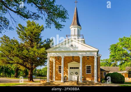 L'église presbytérienne de Stockton est photographiée, 22 avril 2023, à Stockton, Alabama. L'église a été créée en tant qu'église presbytérienne Baldwin en 1847. Banque D'Images