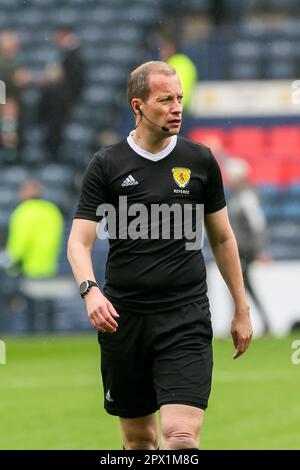 William Collum, SFA arbitre de football enregistré photographié à Hampden Park, Glasgow, Écosse, Royaume-Uni. Banque D'Images