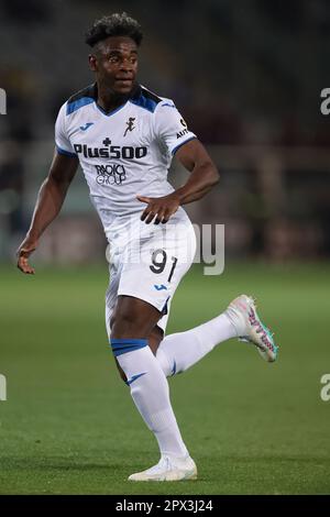Turin, Italie, le 29th avril 2023. Duvan Zapata d'Atalanta pendant la série Un match au Stadio Grande Torino, Turin. Le crédit photo devrait se lire: Jonathan Moscrop / Sportimage Banque D'Images