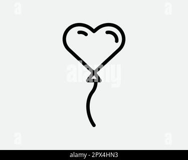 Icône ligne de bulle en forme de coeur. Symbole cadeau Saint-Valentin en forme d'amour. Symbole anniversaire de mariage. Illustration graphique vectorielle Clipart Illustration de Vecteur