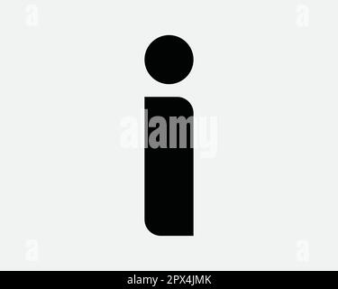 Info information I aide FAQ site Internet icône Noir et blanc symbole Vector Illustration Clipart Illustration de Vecteur