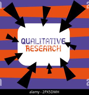 Signe d'écriture à la main recherche qualitative, concept d'affaires certifié pour effectuer un travail compétent expérimenté Banque D'Images