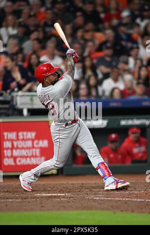 Philadelphia Phillies first baseman Kody Clemens (23) during a spring  training baseball game against the Philadelphia Phillies on March 26, 2023  at Ed Smith Stadium in Sarasota, Florida. (Mike Janes/Four Seam Images