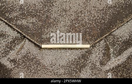 Toile dorée scintillante, cadre intégral. Fragment d'embrayage Banque D'Images