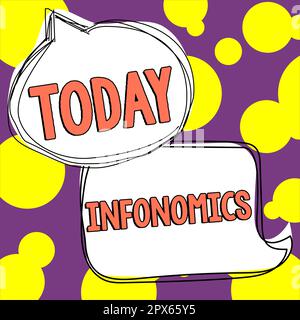 Affiche affichant des informations, image visuelle d'une idée d'entreprise utilisée pour représenter des informations ou des données Banque D'Images