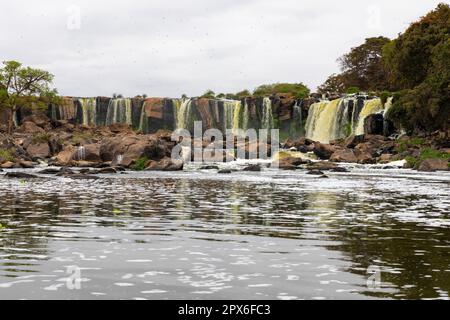 Fortenn Falls Thika, rivière Athi, cascade, eau, rivière, Kenya Banque D'Images