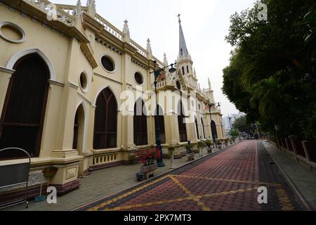 L'église Saint-Rosaire de Talat Noi, Bangkok, Thaïlande. Banque D'Images