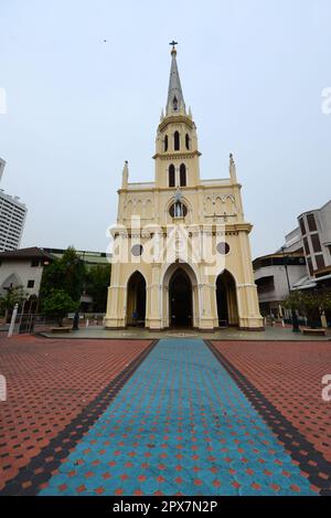 L'église Saint-Rosaire de Talat Noi, Bangkok, Thaïlande. Banque D'Images