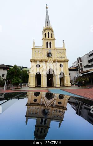 L'église Saint-Rosaire de Talat Noi, Bangkok, Thaïlande. Banque D'Images