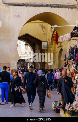 Bab Semmarine, Fes el-Jdid, Fès, maroc, afrique Banque D'Images