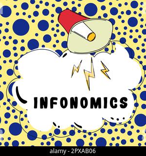 Affiche affichant des informations et des données, image visuelle du concept d'entreprise utilisée pour représenter des informations ou des données Banque D'Images