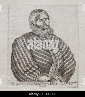 Portrait réel de l'homme de Dieu D. Martin Luther/ quand il est venu de Wartpurg contre l'anhéros à Wittemberg en 1522 Banque D'Images