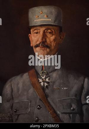 Première Guerre mondiale Général français Mazel. Olivier Charles Armand Adrien Mazel (1858–1940) était général de l'armée française pendant la première Guerre mondiale Il commande la première (25 mars 1916 – 31 mars 1916) et la cinquième armée (31 mars 1916 – 22 mai 1917) pendant la guerre. Banque D'Images