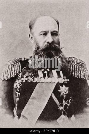 Général Grippenberg. Oskar Ferdinand Gripenberg (1838 – 1916) était un général finlandais-suédois de la deuxième Armée manchurienne russe pendant la guerre russo-japonaise. Banque D'Images