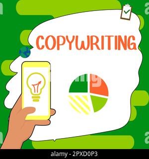Inspiration montrant le signe Copywriting, Internet concept écrivant le texte de publicités ou de matériel publicitaire Banque D'Images