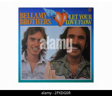 Bellamy Brothers - Lay Your Love Flow - Vintage L.P Music Vinyl Record Banque D'Images