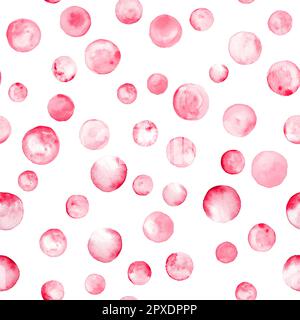 Arrière-plan abstrait aquarelle fête d'anniversaire. Formes géométriques multicolores dessinées à la main cercles motif sans couture. Texture bleu indigo aquarelle. Imprimer Banque D'Images