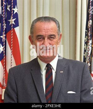 LYNDON B. JOHNSON (1908-1973) Vice-président américain en 1963 Banque D'Images