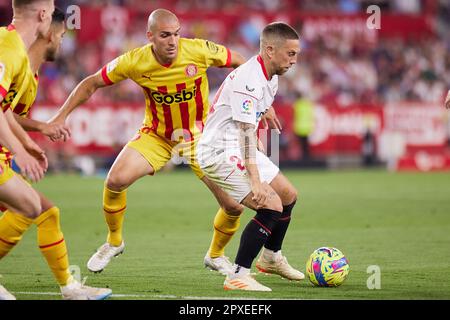 Séville, Espagne. 01st mai 2023. PAPU Gomez (24) du FC Sevilla vu pendant le match LaLiga Santander entre le FC Sevilla et Gérone à l'Estadio Ramon Sanchez Pizjuan à Séville. (Crédit photo : Gonzales photo/Alamy Live News Banque D'Images