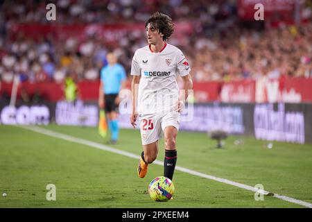 Séville, Espagne. 01st mai 2023. Bryan Gil (25) du FC Sevilla vu pendant le match LaLiga Santander entre le FC Sevilla et Gérone à l'Estadio Ramon Sanchez Pizjuan à Séville. (Crédit photo : Gonzales photo/Alamy Live News Banque D'Images