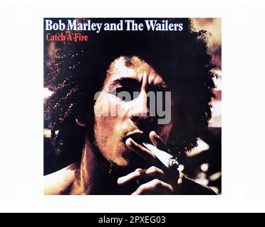 Bob Marley & The Wailers - Catch A Fire - Vintage L.P Music Vinyl Record Banque D'Images