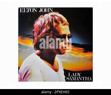 Elton John - Lady Samantha - couverture de l'album vinyle vintage Photo  Stock - Alamy