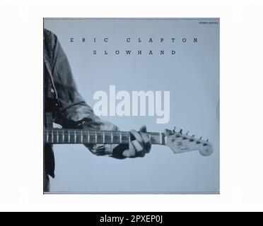 Eric Clapton - Slowhand - Vintage L.P Music Vinyl Record Banque D'Images