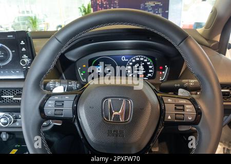 Hong Kong, Chine 27 avril , 2023 : Honda ZR-V 2023 Dashboard 27 avril , 2023 à Hong Kong. Banque D'Images