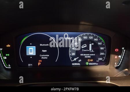 Hong Kong, Chine 27 avril , 2023 :Honda ZR-V 2023 Dashboard 27 avril , 2023 à Hong Kong. Banque D'Images
