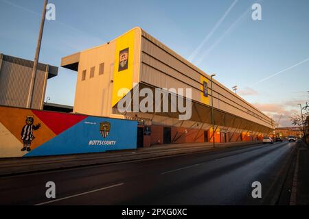 Meadow Lane, club de football du comté de Notts à Nottingham, dans le tinghamshire, en Angleterre Banque D'Images